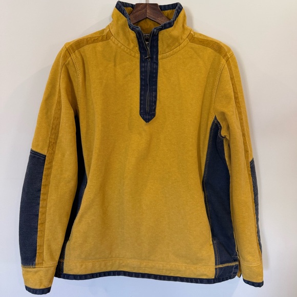 Fat Face Other - Fat Face “The Airlie” Quarter Zip Pullover – Mustard & Navy – Size Large